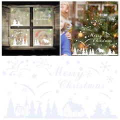 Christmas Wall Sticker Window Stickers Removable Decal Home Decor