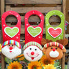 Christmas Decoration Door Ornament Adorable Hanging Ornament Santa Claus Reindeer Snowman Holiday Decoration